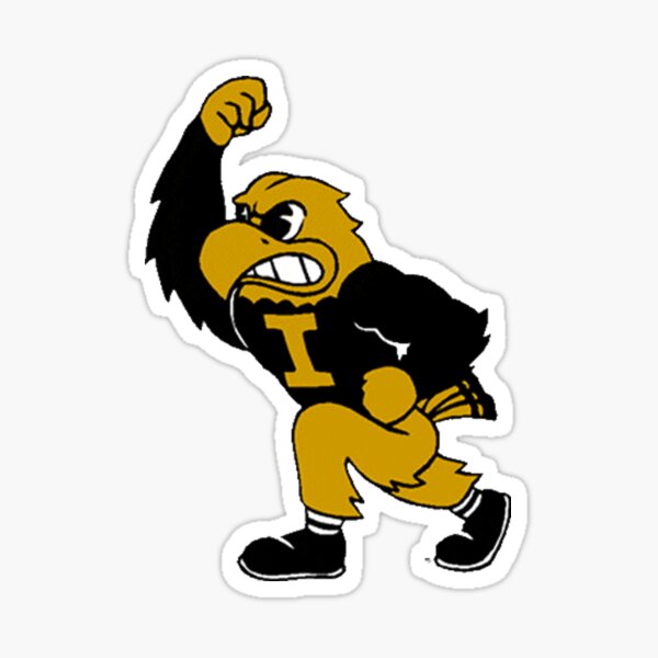 Vintage Iowa Hawkeye Sticker