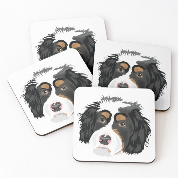 Item preview, Bernese Mountain Dog Vector Art Bernedoodle designed and sold by PutnamRoad.