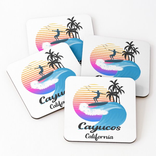 Item preview, Cayucos California Seaside Retro Sunset designed and sold by mountainadora.