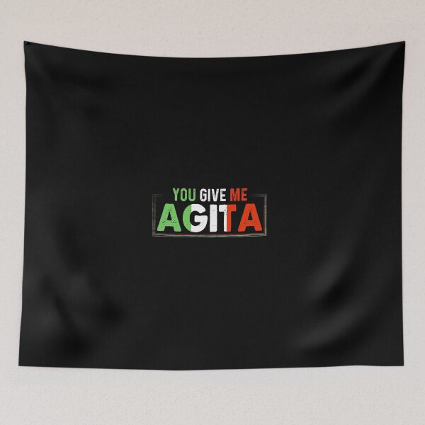 Item preview, Funny You Give Me Agita Italy Flag Design designed and sold by ZETTIF ⭐⭐⭐⭐⭐.