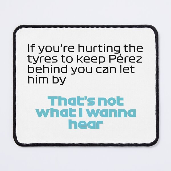 Item preview, That's Not I Wanna Hear. RUS. - Best Team Radio Australian GP 2022 Season (Blue Green) designed and sold by FilipeFerreira.