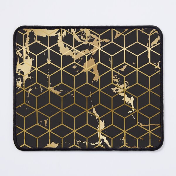 Item preview, MARBLE GOLD BLACK CUBE designed and sold by lukas69graphic.