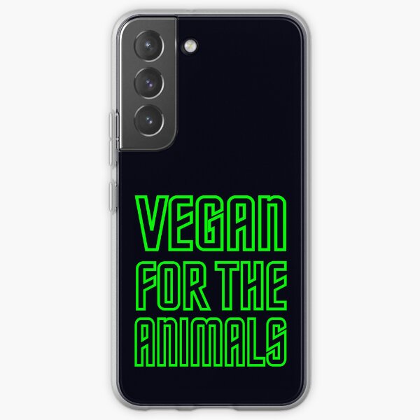 Vegan For The Animals - Green Samsung Galaxy Soft Case