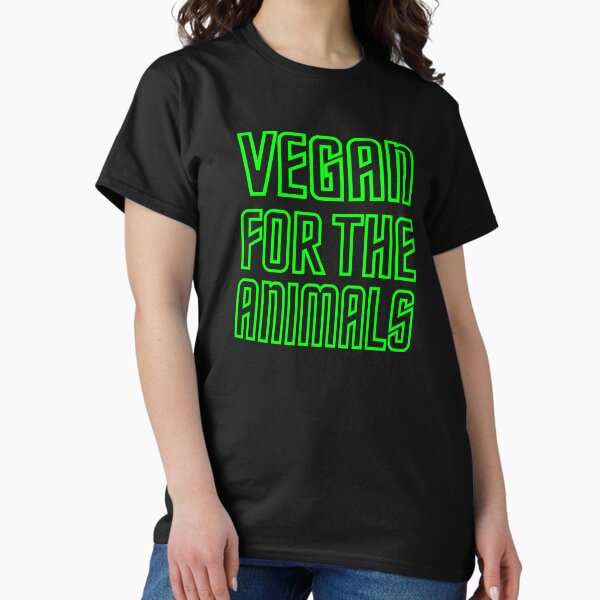 Vista previa del artículo con la obra «Vegano para los animales - Verde», diseñado y vendido por GreenSlate.