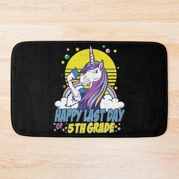 Item preview, Happy last Day Of School 5th Grade Unicorn Graduation distressed Teachers and Kids Gift designed and sold by YAHIA-14.