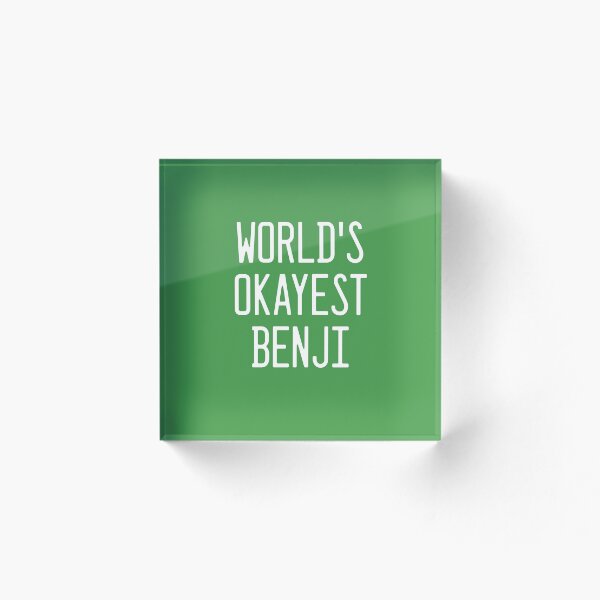 Item preview, World's Okayest Benji designed and sold by TimespunThreads.