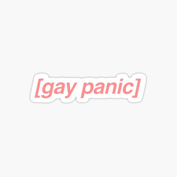 bouchon de coeur de panique gay Sticker