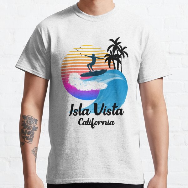 Isla Vista CA Bear on Surfboard Carrying Keg Short-Sleeve Unisex T-Shirt