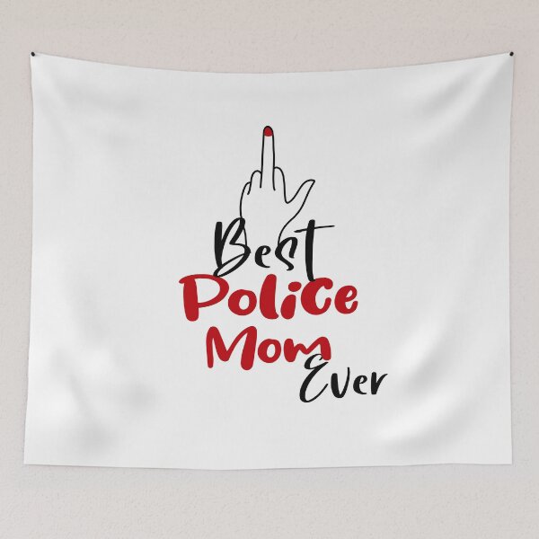 Item preview, Best Police Mom Finger Mug With Middle Finger Mothers Day Birthday Funny Police designed and sold by EasyPrintGift.