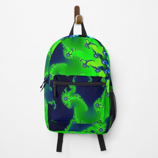 Item preview, Abstract fractal art fresh bright green and dark blue designed and sold by mhfoto.