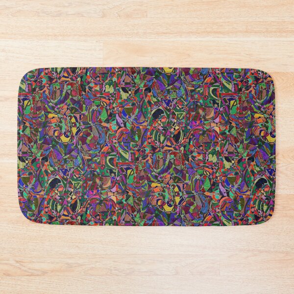 Item preview, Abstract colorful mixed media pattern designed and sold by AleFairyland.