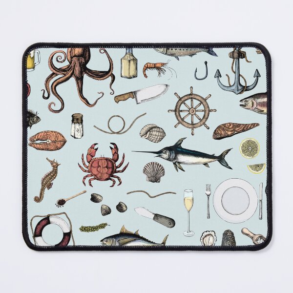 Item preview, Blue Nautical Pattern designed and sold by newburyboutique.