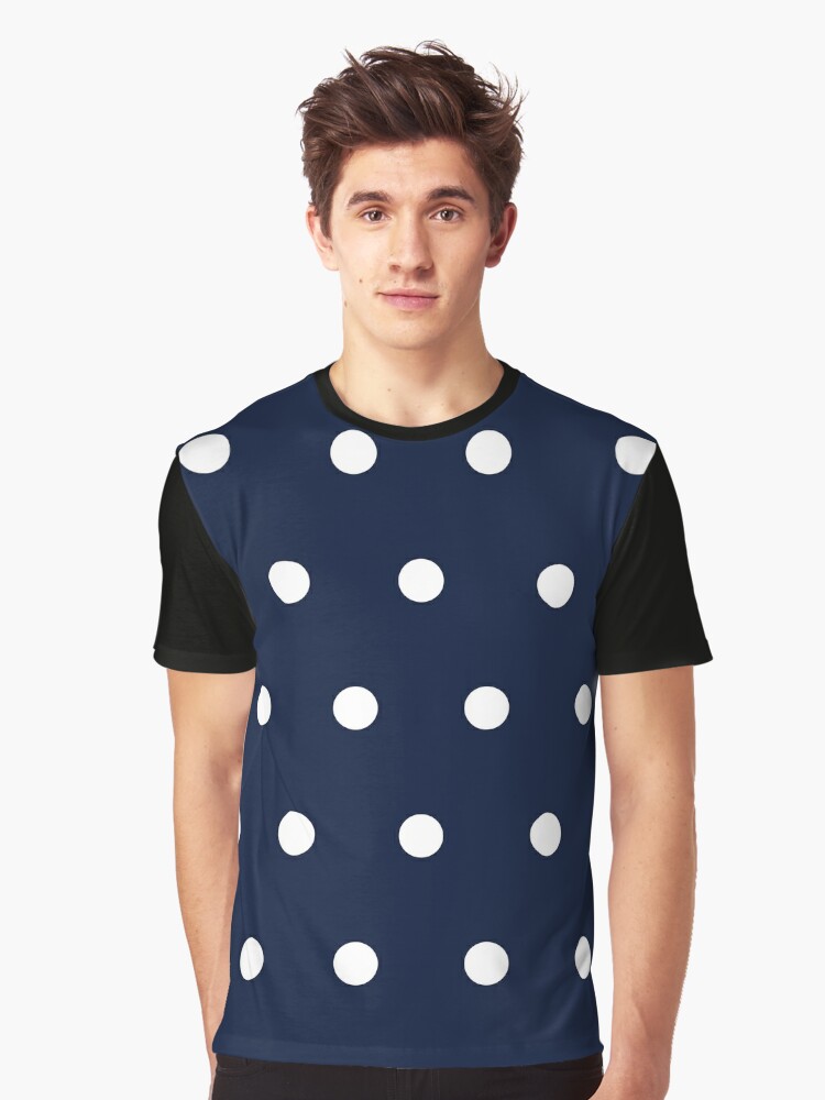 Maastricht Blue / Dark Blue & White Polka Dots | Graphic T-Shirt