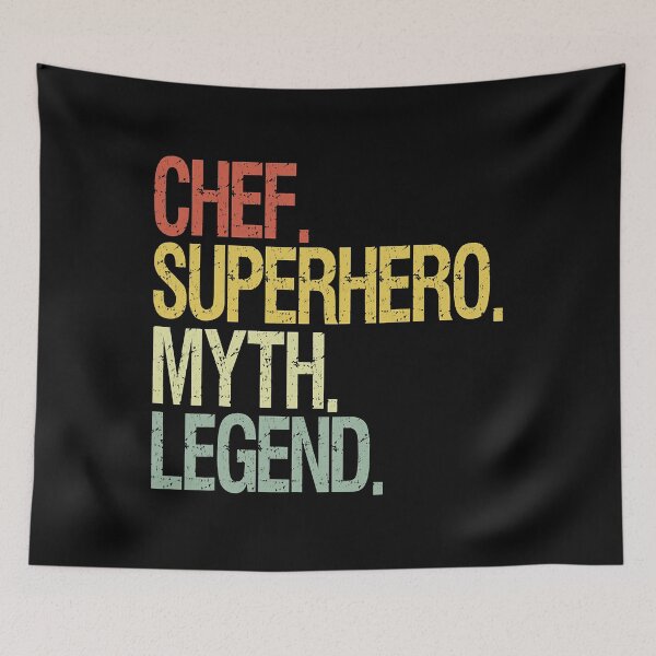 Item preview, Chef Super Hero Myth Legend designed and sold by ibarrbeat.