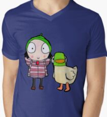 sarah and duck Men's V-Neck T-Shirt
