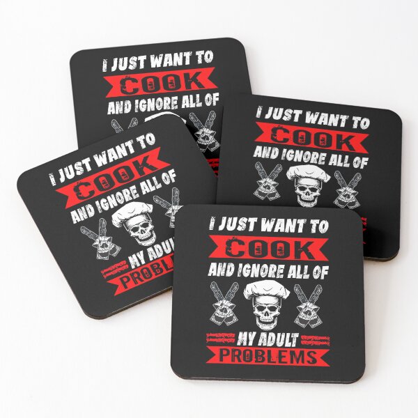 Item preview, I Just Want To Cook And Ignore All Of My Adult Problems Funny Chef designed and sold by ibarrbeat.