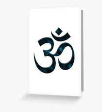 Om symbol Grußkarte