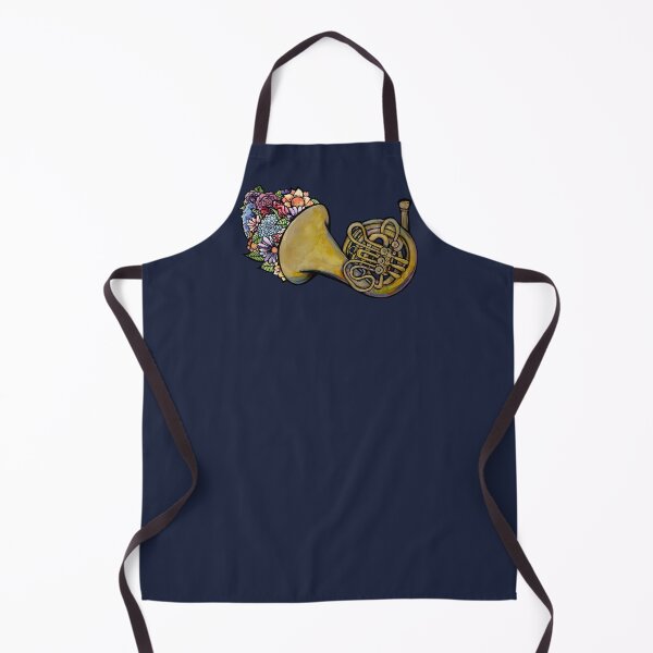 Item preview, French Horn Lover Floral Band Art designed and sold by FrictionMaxxing.