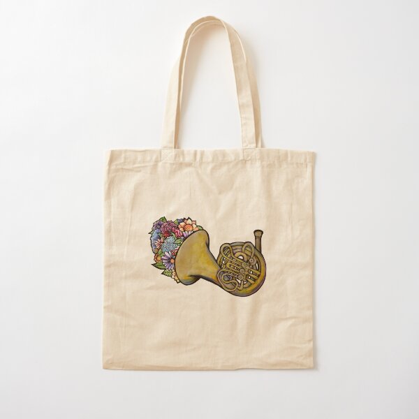 Item preview, French Horn Lover Floral Band Art designed and sold by Boog Monst .