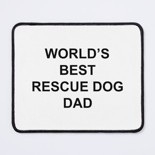 Item preview, Wolds Best Rescue Dog Dad designed and sold by TheMugsZone.