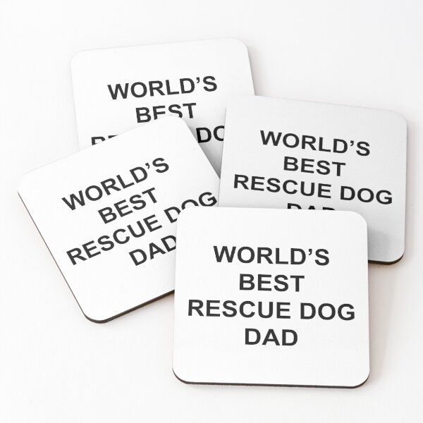Item preview, Wolds Best Rescue Dog Dad designed and sold by TheMugsZone.