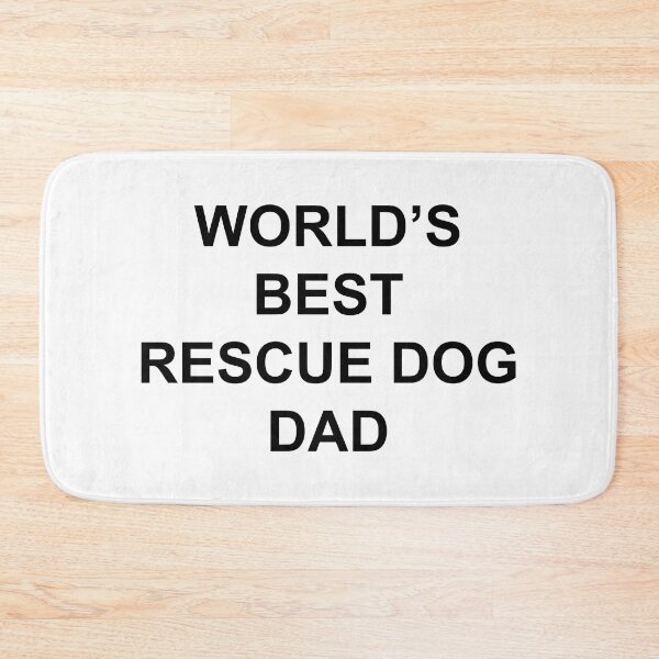 Item preview, Wolds Best Rescue Dog Dad designed and sold by TheMugsZone.