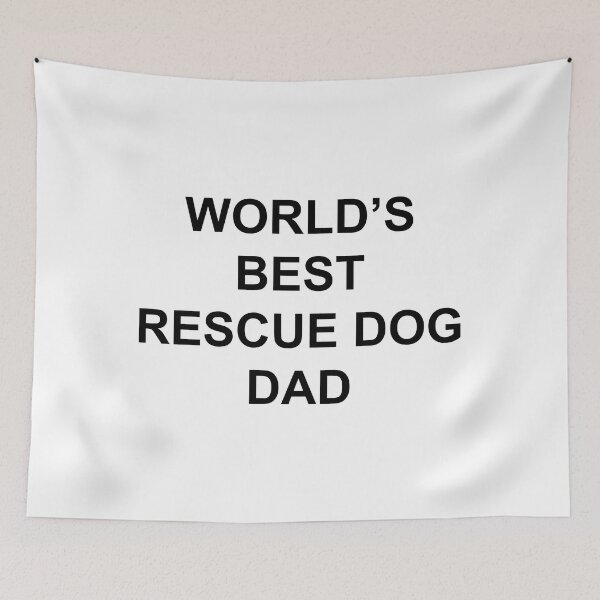 Item preview, Wolds Best Rescue Dog Dad designed and sold by TheMugsZone.