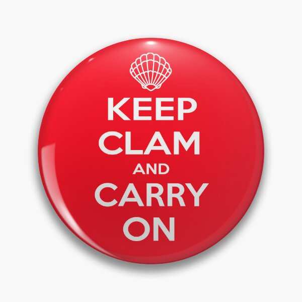 Item preview, Keep Clam And Carry On Red designed and sold by OutOfNowhere.