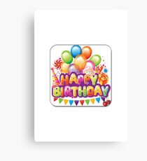Happy birthday Canvas Print