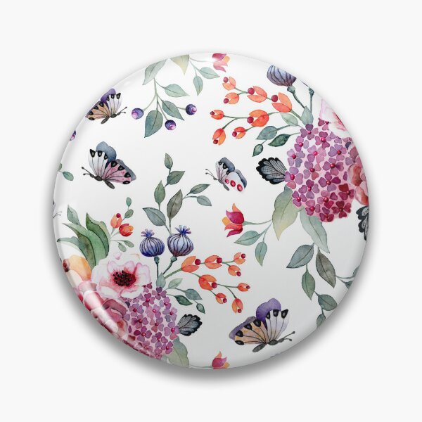 Item preview, roses and butterflies designed and sold by Coloreva.