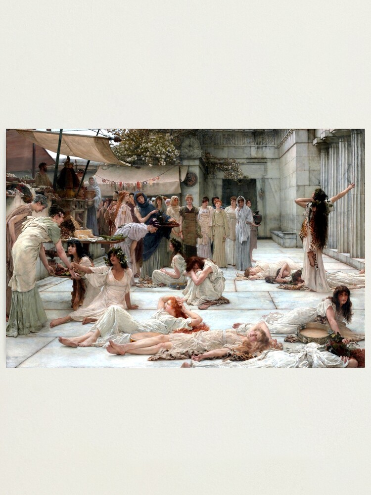 The Women of Amphissa - Sir Lawrence Alma-Tadema 1877 Photographic Print
