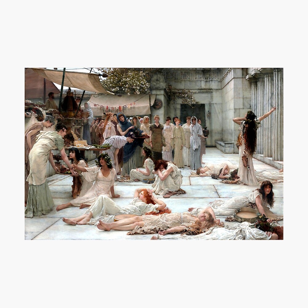 The Women of Amphissa - Sir Lawrence Alma-Tadema 1877 Photographic Print