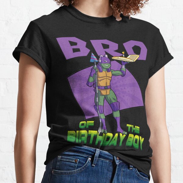 Mademark x Teenage Mutant Ninja Turtles - Donnie Auntie of The Birthday Boy Pizza Theme Party T-Shirt