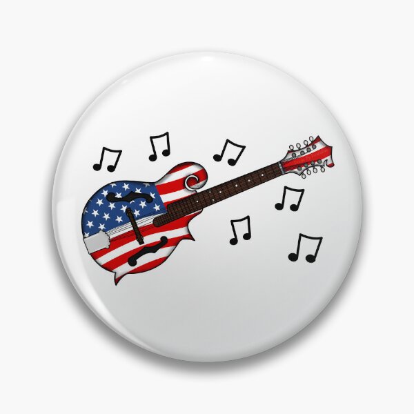 Item preview, 4th July Mandolin America Rocks USA Flag Mandolinist designed and sold by doodlerob.