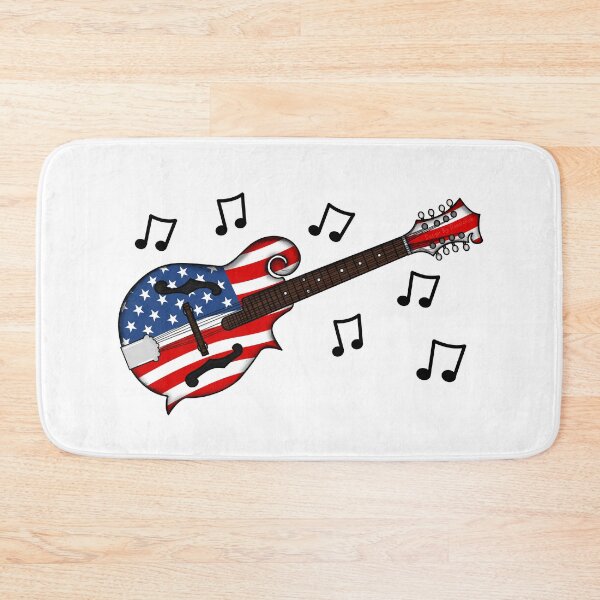Item preview, 4th July Mandolin America Rocks USA Flag Mandolinist designed and sold by doodlerob.