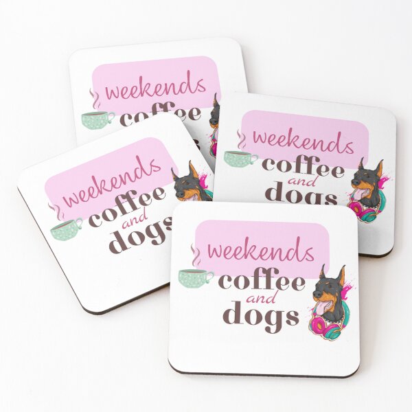 Item preview, weekends coffee and dogs designed and sold by Wild-Rose-.