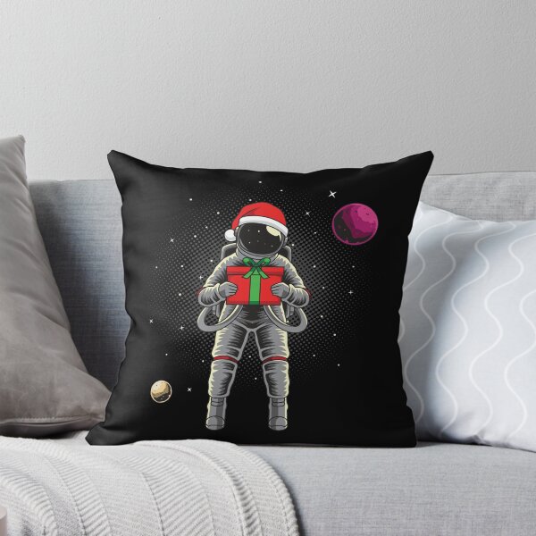 Item preview, Astronaut holding gift in space designed and sold by allprintdesign.