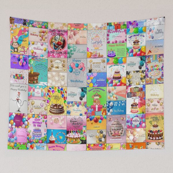 Item preview, Happy Birthday designed and sold by Montage-Madness.