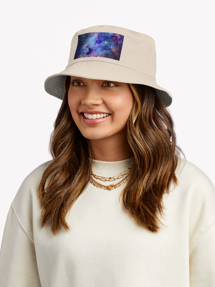 Blue galaxy store bucket hat