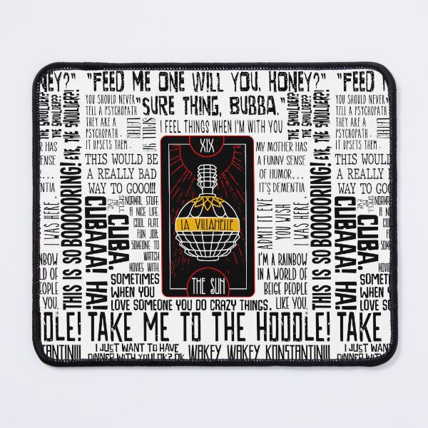 Item preview, Killing Eve La Villanelle quotes designed and sold by Haus of Delirium.