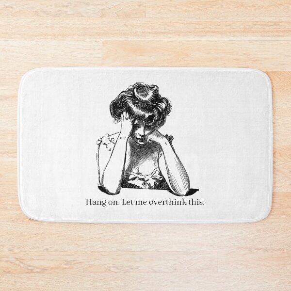 Item preview, Hang On Let Me Overthink This, Funny Dark Academia Quote designed and sold by DreamyAcademia.