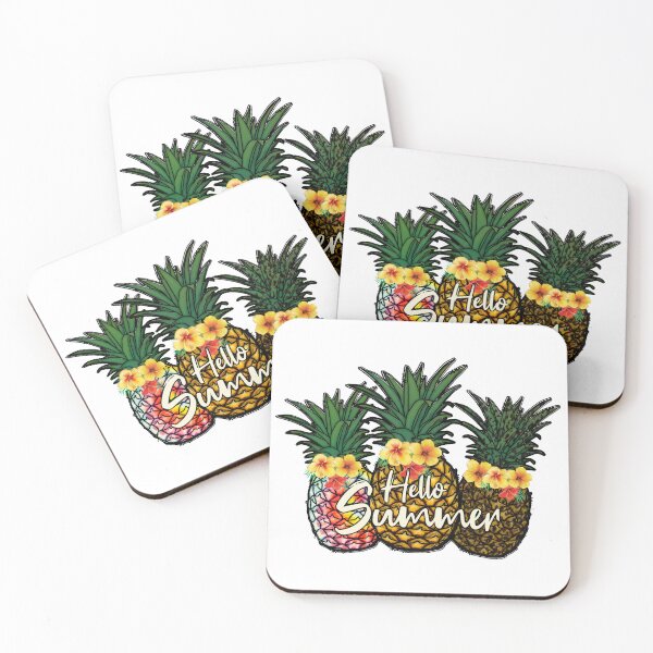 Item preview, HELLO SUMMER PINEAPPLES designed and sold by michellejustice.
