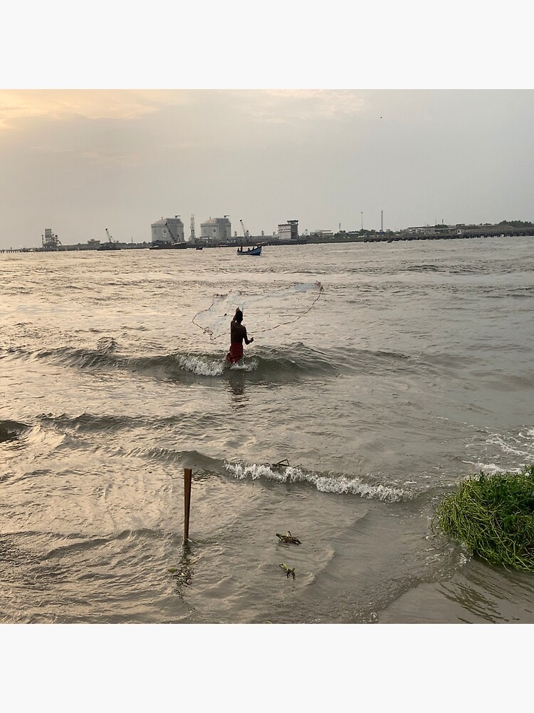 Casting a net in Fort Kochi