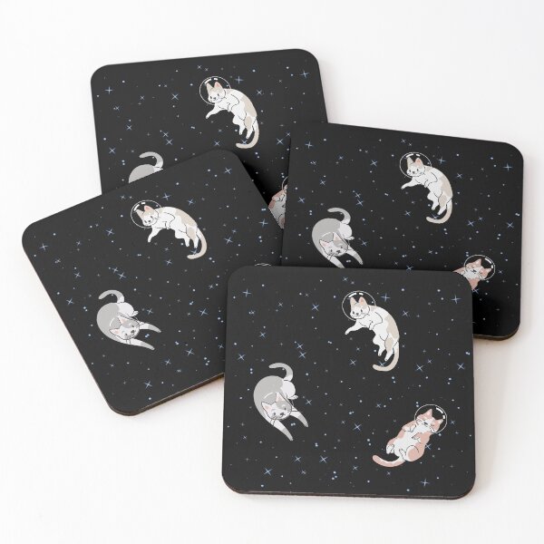 Item preview, Floating astronaut space cats designed and sold by Saumik-Z.