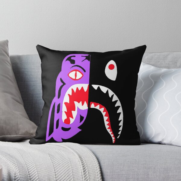 Bape x Guci logo #1 Throw Pillow