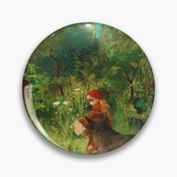 Item preview, Little Red Riding Hood and the Wolf in the forest designed and sold by allhistory.
