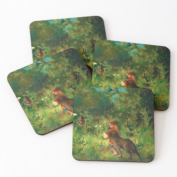 Item preview, Little Red Riding Hood and the Wolf in the forest designed and sold by allhistory.