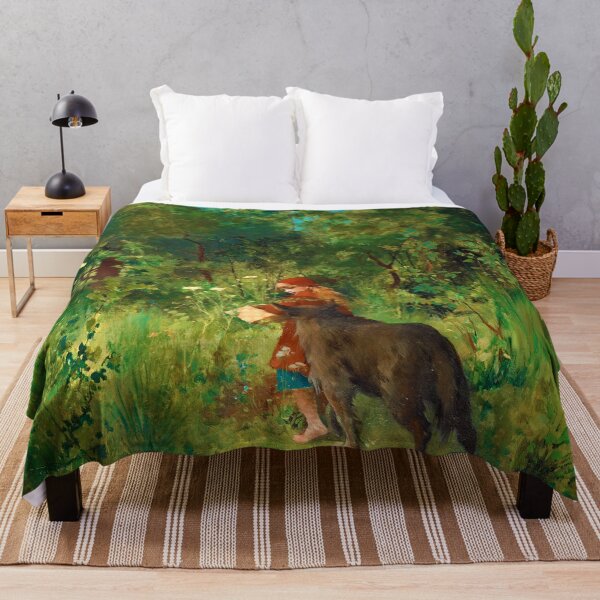 Item preview, Little Red Riding Hood and the Wolf in the forest designed and sold by allhistory.