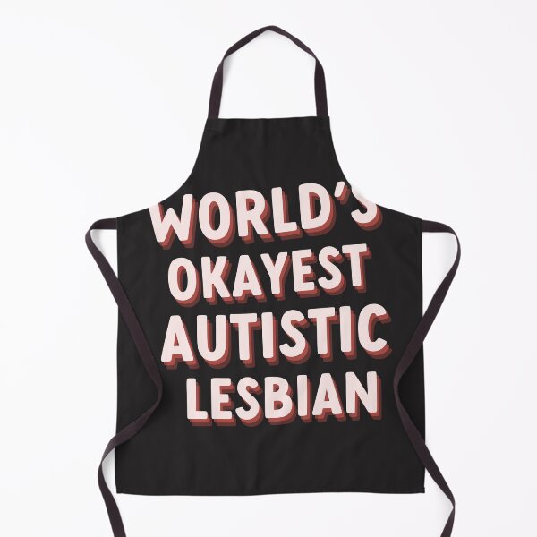 Item preview, worlds okayest autistic lesbian designed and sold by goblinbabe.