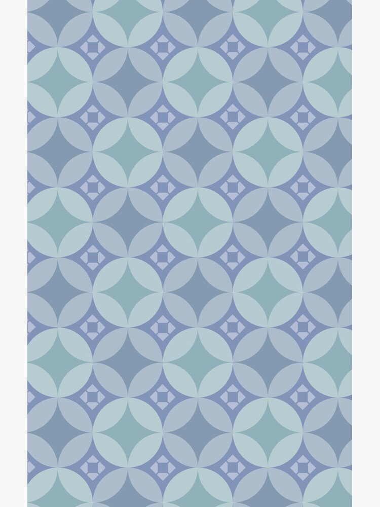 Retro Pastel Coloured Abstract Geometric Pattern by ddpvk
